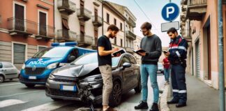 kolizja samochodem we Włoszech